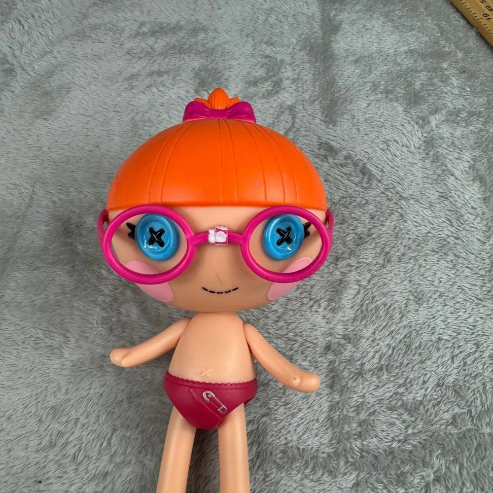 Lalaloopsy Mittens Fluff 'N' Stuff Doll Figure Orange Hair Pink Glasses 8